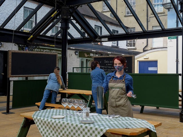 Soda and Starch’s sheltered outdoor area in the Craft Village. Photo: George Sweeney. DER2117GS - 008