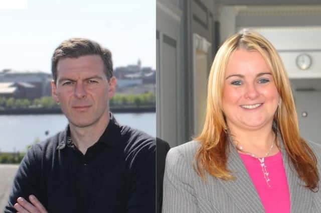 Councillors Shaun Harkin and Sandra Duffy
