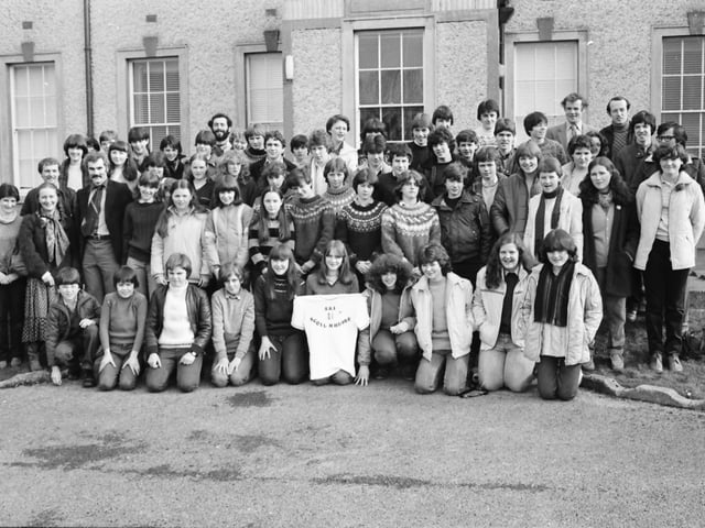 Pupils from Scoil Mhuire, Buncrana, pictured before leaving on a 7-day skiing holiday to the Italian Alps.