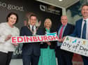 Brenda Morgan MBE, Head of Business Development at CoDA, Alderman Graham Warke, Mayor of DCSDC, Anna Doherty of Londonderry Chamber of Commerce, David Boyd, President of Causeway Chamber of Commerce, and Steve Frazer, Managing Director at CoDA.