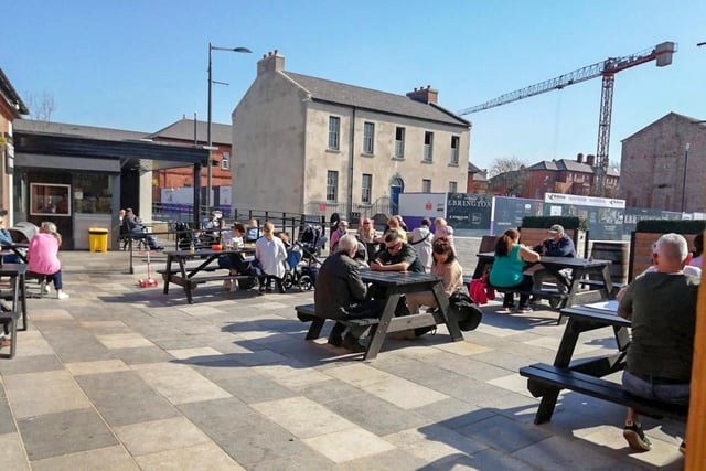 The Embankment Bar and Grill in Ebrington has outside seats and a sheltered, heated area for when the temperature drops later in the day.