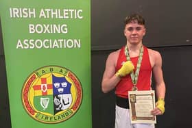 Oakleaf ABC's newly crowned Irish Junior champion (70kg) Adam McIvor.