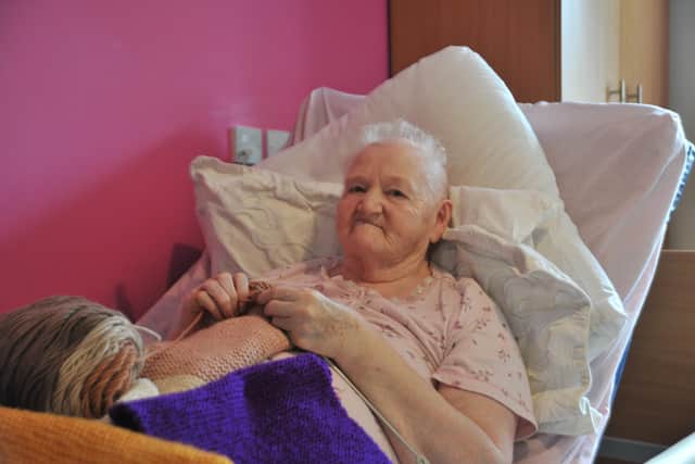 Kay McGlinchey discovered a love for knitting before Christmas in Ardlough Care Home and the 76 year old hasn't looked back.