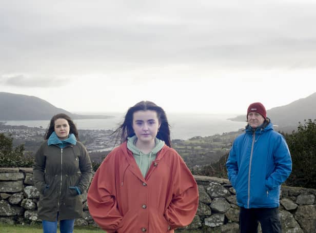 Lisa Duffy, Eimear Fearon, and James Doran in Before You Go. Photo Ciaran Dunbar.