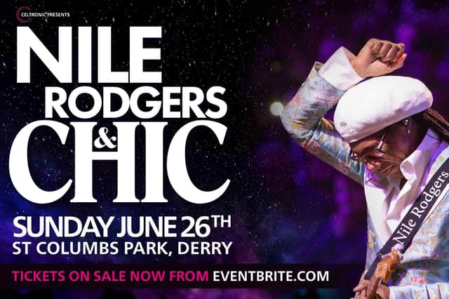 Nile Rodgers & Chic are returning to Derry after their amazing show at The Venue during the City of Culture year nine years ago.