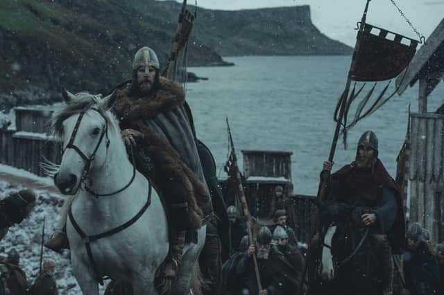 Ethan Hawke stars as King Aurvandil in director Robert Eggers’ Viking epic THE NORTHMAN, a Focus Features release.
Credit: Aiden Monaghan / © 2021 Focus Features, LLC