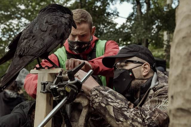 Director Robert Eggers and crew on the set of THE NORTHMAN (Credit Aidan Monaghan copyright 2022 Focus Features, LLC)