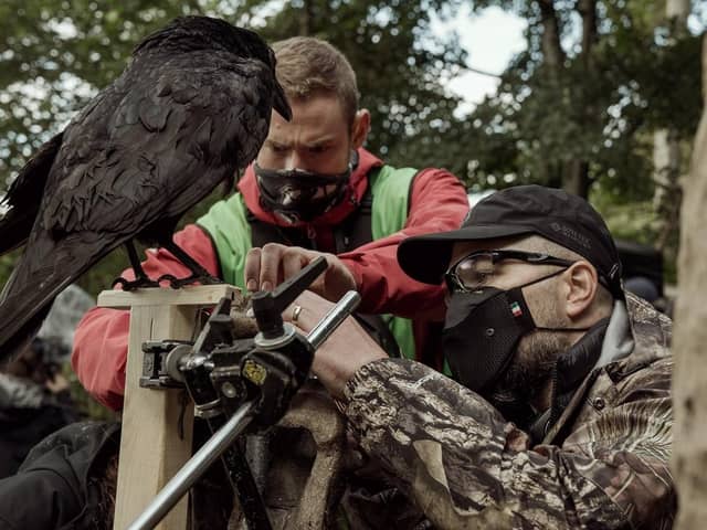 Director Robert Eggers and crew on the set of THE NORTHMAN (Credit Aidan Monaghan copyright 2022 Focus Features, LLC)