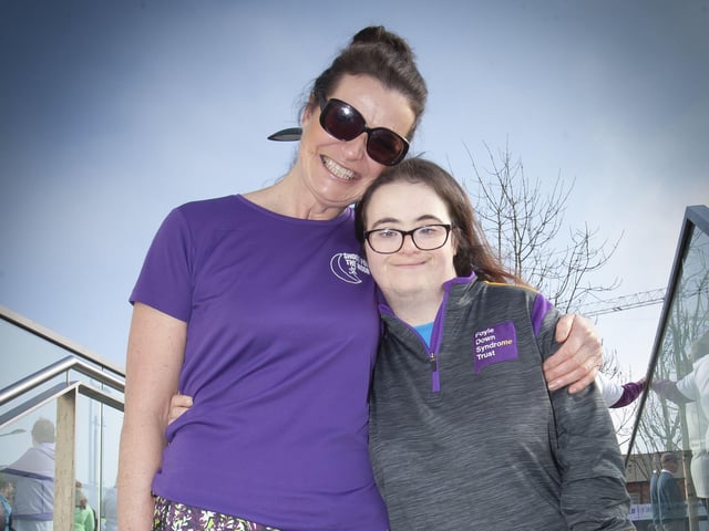 Mum and daughter Sandra and Jill McCallion pictured on Saturday.