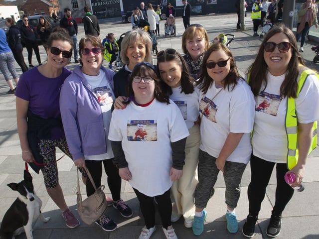 WALK FOR RUBY. . . .Some of the walkers pictured at Saturdayâ€TMs Walk.