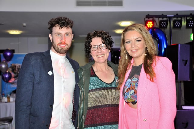 Danny Quigley with his mum Denise Coyle Quigley and Serena Terry/Mammy Banter.
