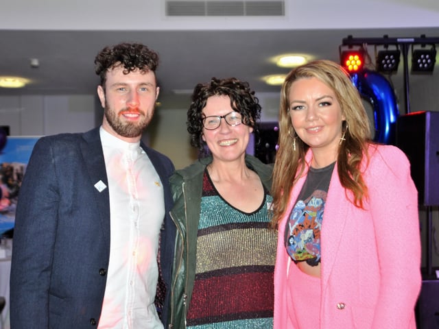 Danny Quigley with his mum Denise Coyle Quigley and Serena Terry/Mammy Banter.
