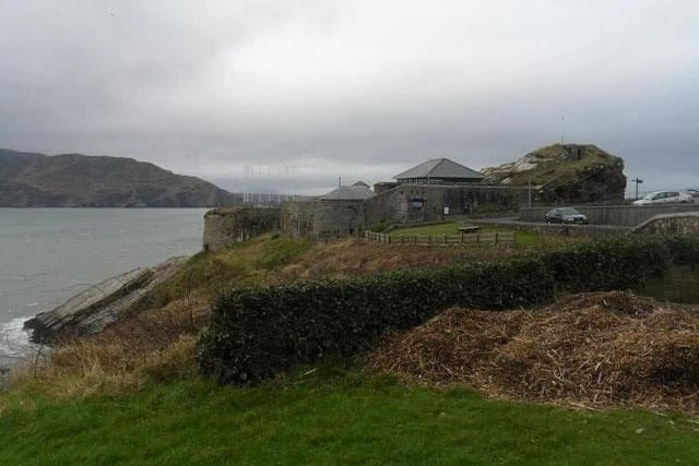 Historic Fort Dunree on a cliff edge along the Swilly, west Inishowen.