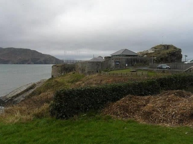 Historic Fort Dunree on a cliff edge along the Swilly, west Inishowen.