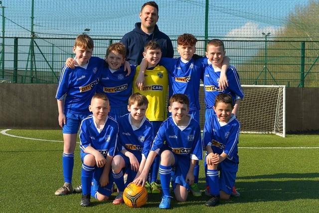 Rosemount Primary School who took part in the Ryan McBride Schools Cup. Picture by George Sweeney