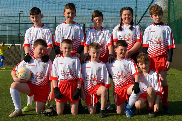 St Columba’s Primary School who played in the Ryan McBride Schools Cup. Picture by George Sweeney