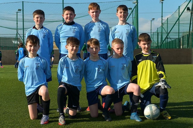 Hollybush Primary School team that played in the Ryan McBride Schools Cup. Picture by George Sweeney