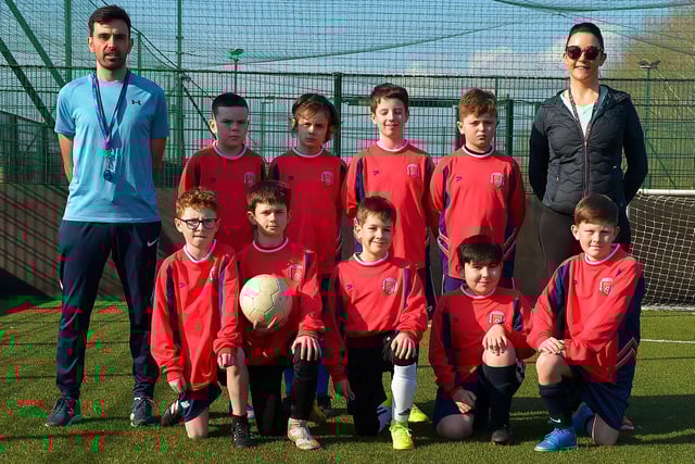 St Eugene’s Primary School who played in the Ryan McBride Schools Cup. Picture by George Sweeney.