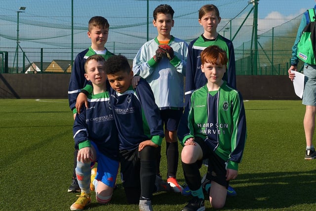 St Patrick’s Primary School team that took part in the Ryan McBride Schools Cup. Picture by George Sweeney