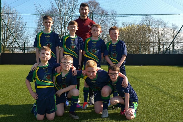 Long Tower Primary School team who took part in the Ryan McBride Schools Cup. Picture by George Sweeney