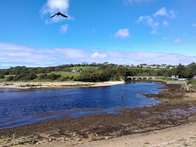Buncrana Shore front and Swan Park, which is now partially reopened.