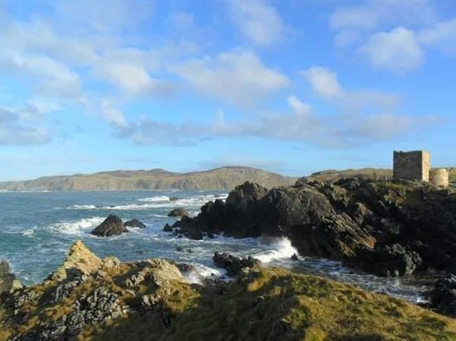 Last stand.... Historic Carrickabraghey Castle, Isle of Doagh, Inishowen.