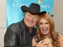 Fr Paddy O’Kane and Roma Downey pictured at the launch of Roma’s book ‘Box of Butterflies’ back in June 2018. DER2518GS013
