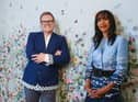 Alan Carr and Michelle Ogundehin