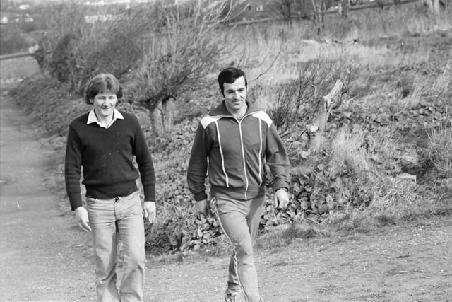 Patrick Quinn, on left, and Lawrence Kelly, in training for a walk from Mizen to Malin for the Rehabilitation Institute Buncrana Branch.