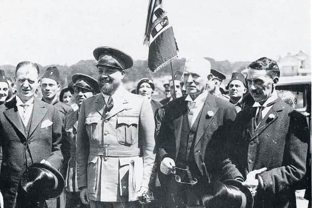 General Italo Balbo meets with Derry civic leaders during his visit to the city in the summer of 1933.