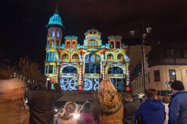 The former Austins Department Store is illuminated during Derry's City of Culture celebrations in 2013.