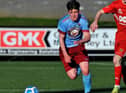 Defender Jay Riley misses out on trial with a cross channel club after picking up a serious injury at Knockbreda last weekend. Picture by George Sweeney