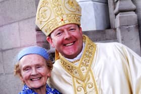 Archbishop Eamon Martin and his late mother, Catherine.