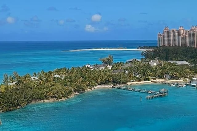 A view of Nassau in the Bahamas from Wonder of the Seas