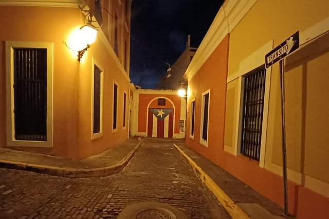 The streets of old San Juan.