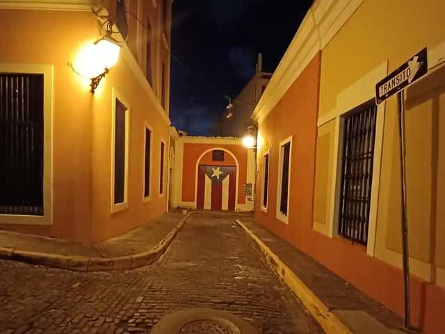 The streets of old San Juan.