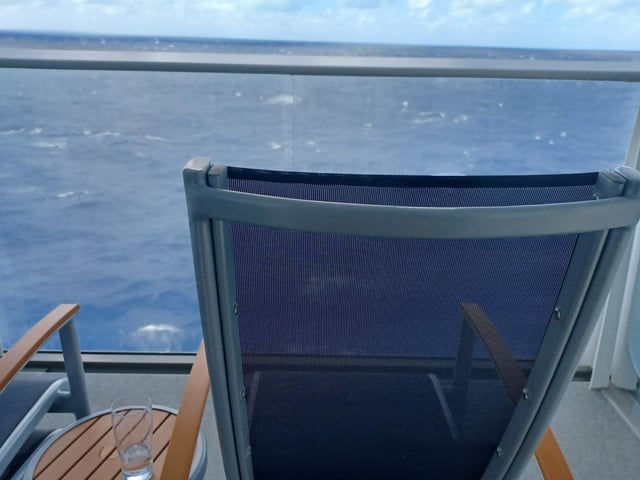 A view from the balcony of one of the State Cabins.
