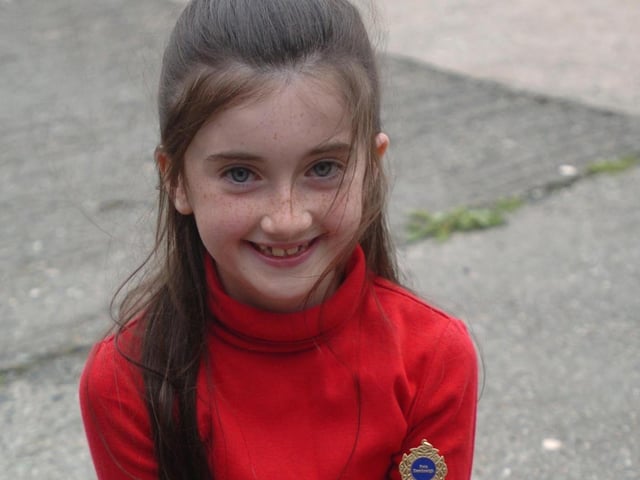 Orla Gillespie, Trench Road,  winner of the 8-10 poetry recital and favourite poem at Carndonagh Feis. (2406SL20)