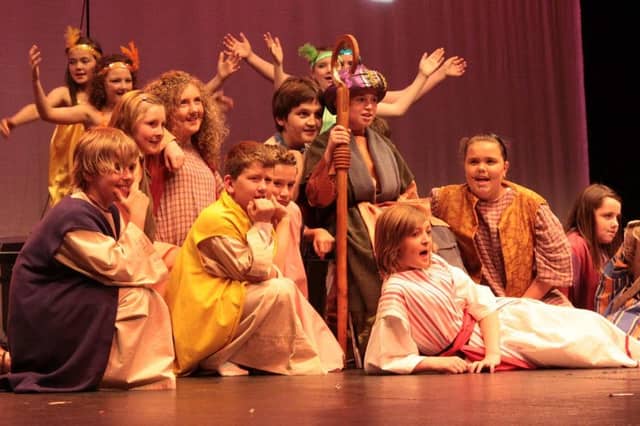 Year 7 pupils who performed an excerpt from 'Joseph and the Amazing Technicolor Dreamcoat' at the school's end of year show in the Millennium Theatre(Trench RoadYear 7M3)