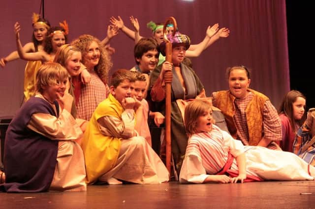Year 7 pupils who performed an excerpt from 'Joseph and the Amazing Technicolor Dreamcoat' at the school's end of year show in the Millennium Theatre(Trench RoadYear 7M3)