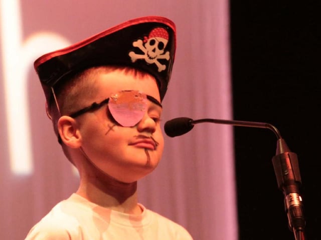Declan Monteith who was one of the pirates in the Trench Road PS annual summer show.(Trench Road Declan MonteithM8)