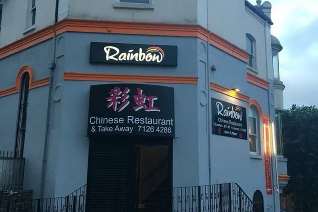 Rainbow Chinese Restaurant and Takeaway on Foyle Street.