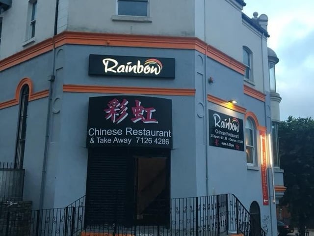 Rainbow Chinese Restaurant and Takeaway on Foyle Street.