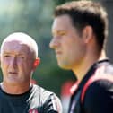 Joint Derry senior hurling managers Dominic McKinley and (right) Cormac Donnelly. The Oak Leafers can now prepare for Sunday's Christy Ring Cup with promotion to Division 2S secured.