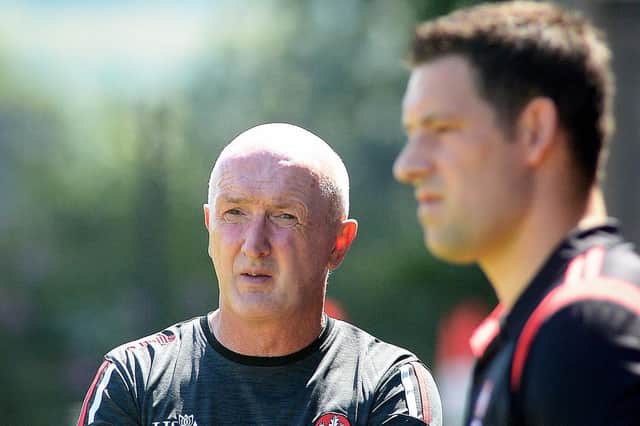 Joint Derry senior hurling managers Dominic McKinley and (right) Cormac Donnelly. The Oak Leafers can now prepare for Sunday's Christy Ring Cup with promotion to Division 2S secured.