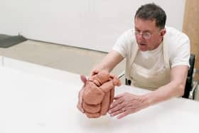 Antony Gormley in his studio, London