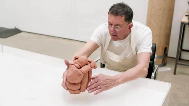 Antony Gormley in his studio, London