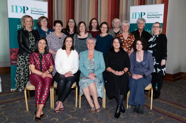 The Inishowen Development Partnership Team at the Inishowen Development Partnership (IDP) EmpowHER Event in the Inishowen Gateway Hotel on Thursday last. Photo -Clive Wasson