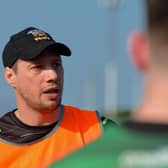 City of Derry Head Coach Richard McCarter. The Judges Road men go into Saturday's final AIL game against Tullamore knowing not even victory will keep them safe from the relegation play-off if Sunday's Well defeat Clonmel. (Photo: George Sweeney)