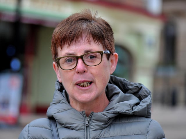 Jeanette Cregan: "I would be afraid of dogs. I was bitten by a German Shepherd one time. I was young, I was only about 12 years old and I was bitten on the leg. It really scared me after that." Photo: George Sweeney. DER2213GS – 007